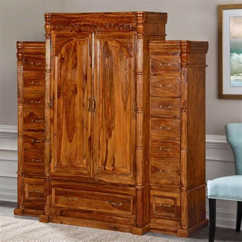 Choose a vertical design that frees up more floor space. . Large armoire wardrobe